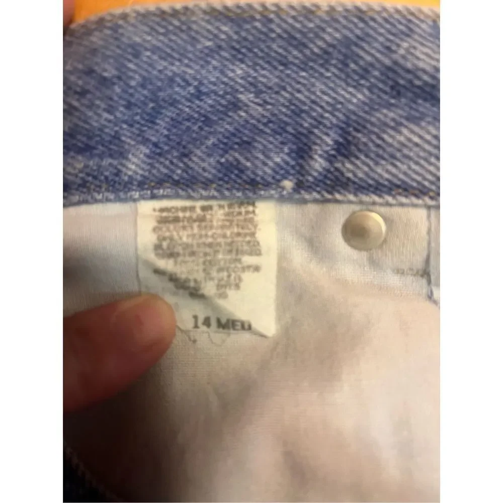 VTG Denim Riders Women's 14 Med High Waist Blue Mom Jeans (1299)